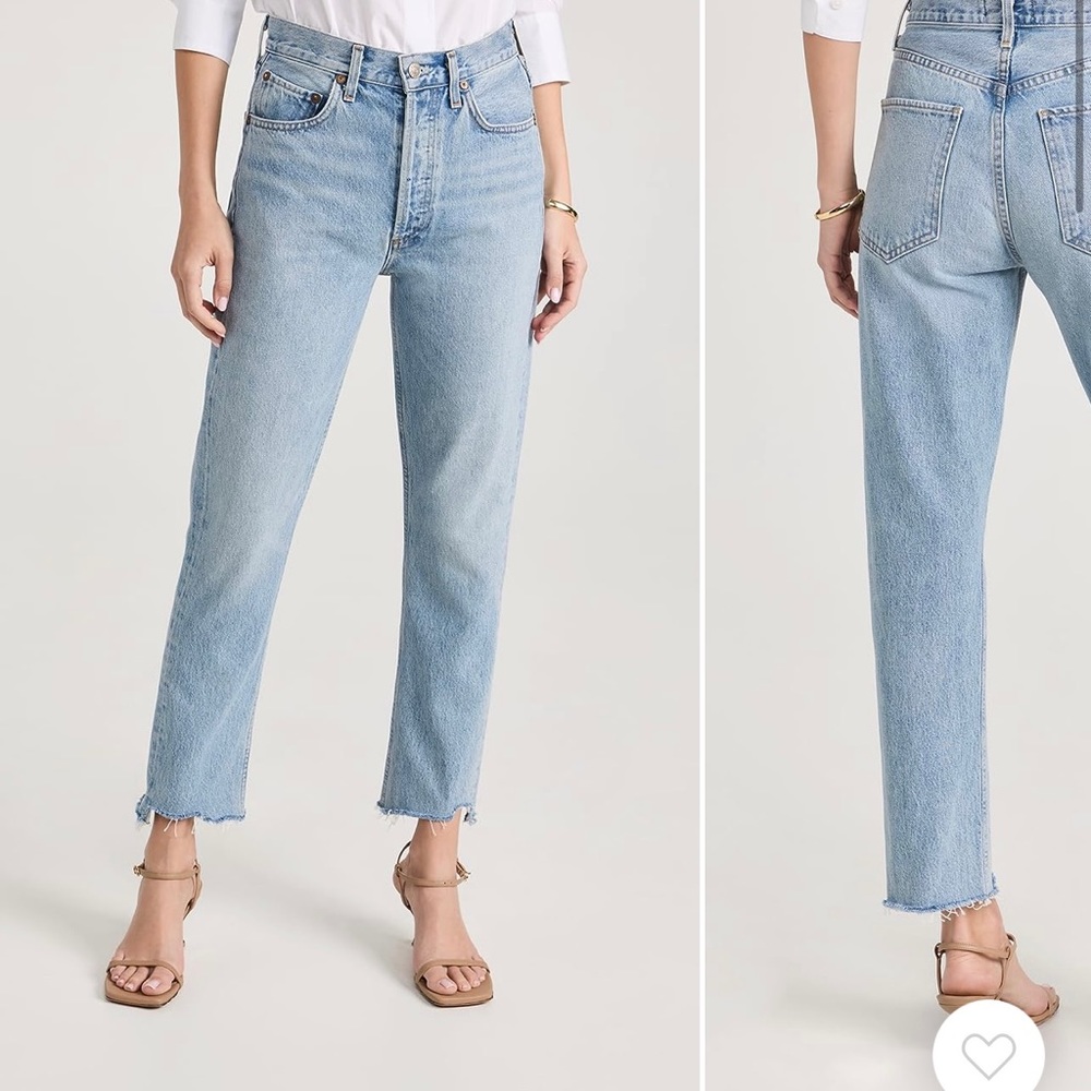 AGOLDE
Riley High Rise Straight Crop Jeans zephyr